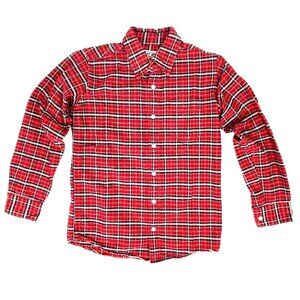 Urban Pipeline Red Plaid Button-Down Shirt Sz. M 10/12 Long-Sleeve